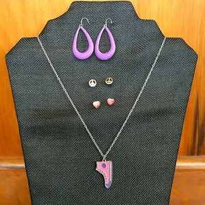 Claire's Pink and Purple Costume Jewelry Lot